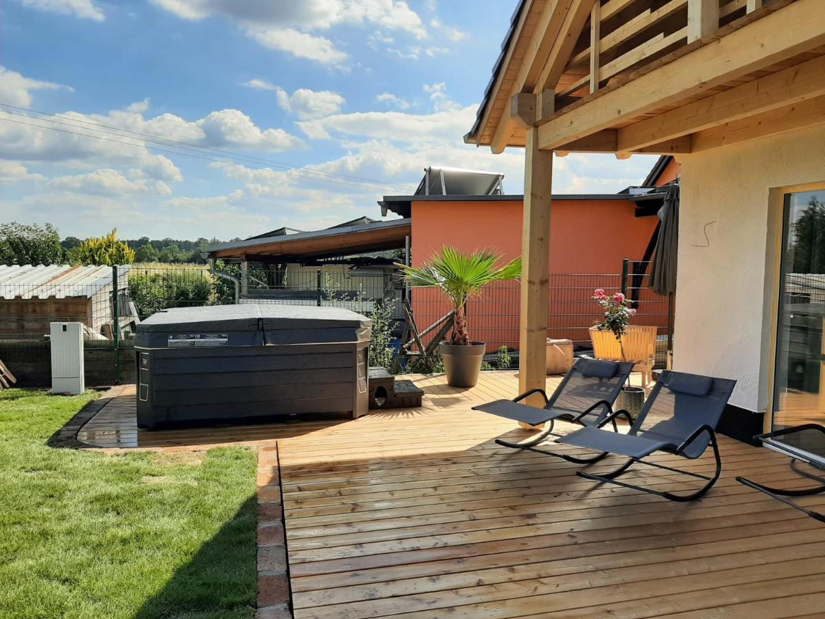 Landliebe, Ferienhaus, 3 Schlafzimmer Mit Sauna Und Outdoor Whirlpool Geierswalde Ngoại thất bức ảnh